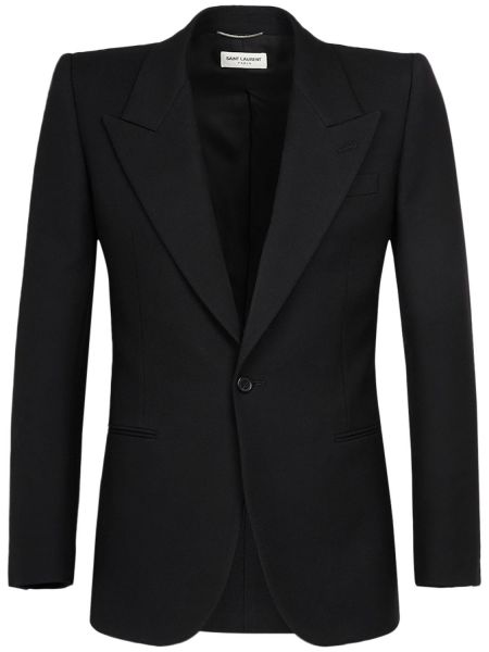 Blazer i ull Saint Laurent svart