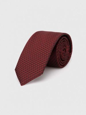 Копринена вратовръзка Hugo червено