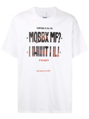 Camiseta con estampado Doublet blanco