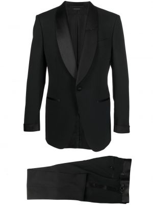 Černý slim fit oblek Tom Ford