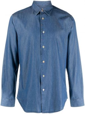 Rifľová košeľa Paul Smith modrá