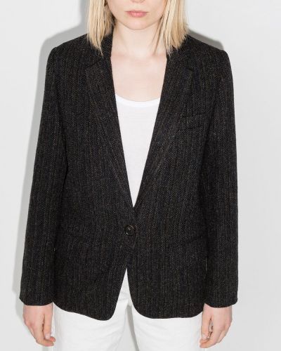 Tweed blazer Marant Etoile schwarz