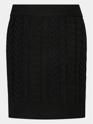 Mini suknja slim fit Sisley crna