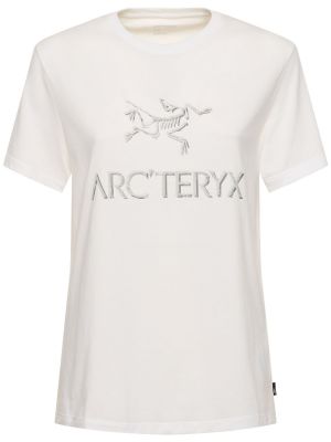 Tricou cu mâneci scurte Arc'teryx alb