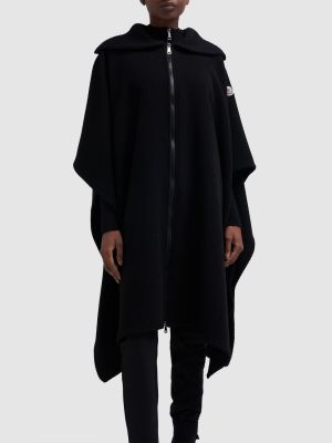 Woll mantel Moncler schwarz
