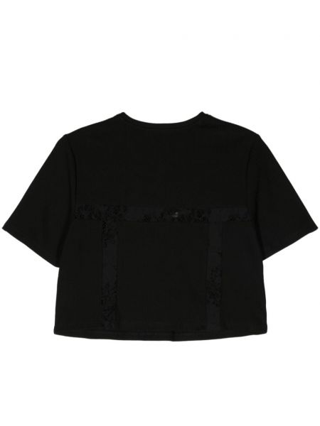 Spitzen t-shirt Remain schwarz