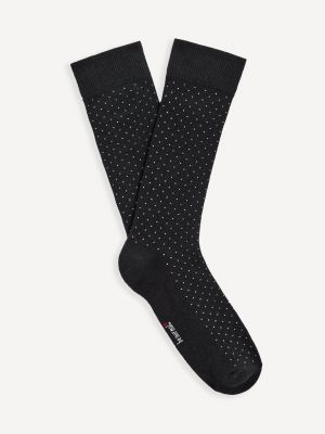 Puntíkaté ponožky Celio černé