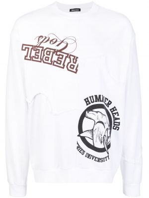 Sweatshirt mit rundhalsausschnitt mit print Undercoverism weiß