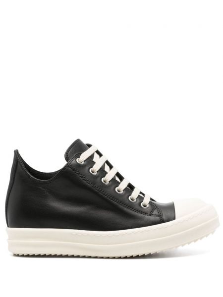 Læder sneakers Rick Owens sort