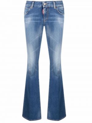 Jeans bootcut effet usé Dsquared2 bleu