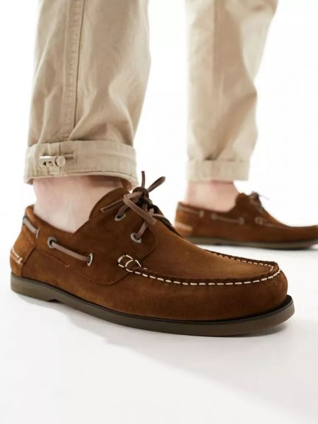 Замшевые туфли Tommy Hilfiger коричневые