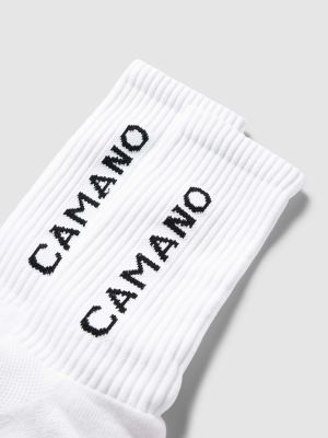 Skarpety z nadrukiem Camano białe