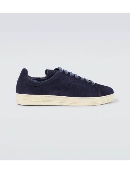 Semsket skinn sneakers Tom Ford brun