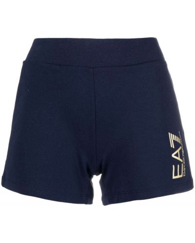Pantalones cortos ajustados Ea7 Emporio Armani azul