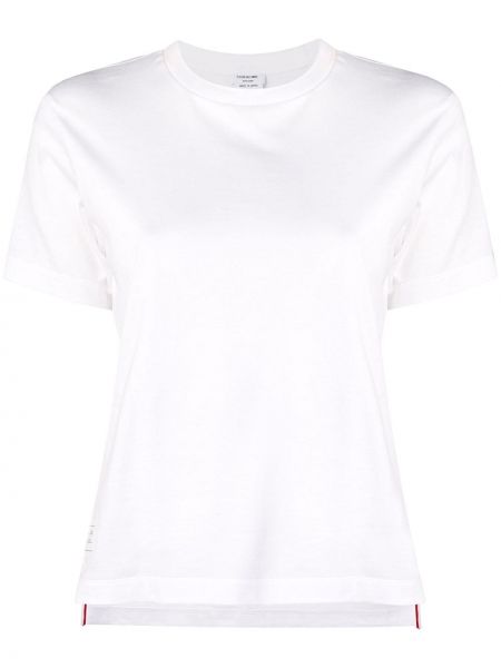 T-shirt di cotone Thom Browne bianco