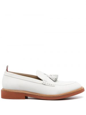 Pantofi loafer din piele Thom Browne alb