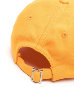 Siuvinėtas kepurė su snapeliu Jacquemus oranžinė