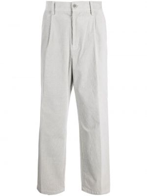 Pantalones rectos de pana Coohem gris