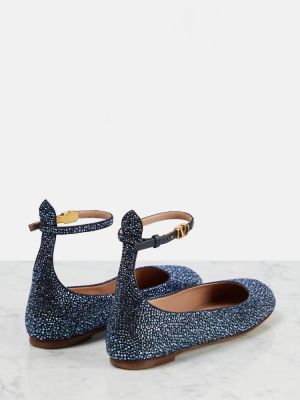 Balerina cipők Valentino Garavani kék