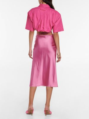 Camisa de algodón Jacquemus rosa