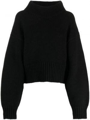 Вълнен пуловер Cynthia Rowley черно