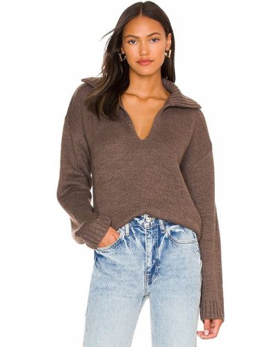 Pullover One Grey Day, marrone