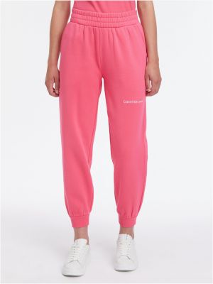 Sportovní kalhoty Calvin Klein Jeans růžové