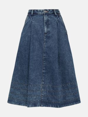 Džínsová sukňa A.p.c. modrá