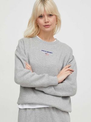 Сірий светр з аплікацією Polo Ralph Lauren