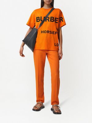 Camiseta con estampado Burberry naranja
