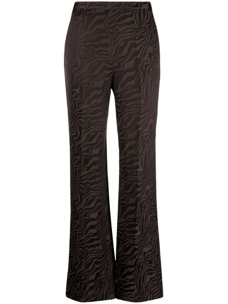 Pantalones con estampado con estampado abstracto Sandro Paris marrón