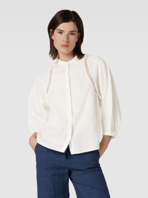 Lniana bluzka Esprit Collection biała