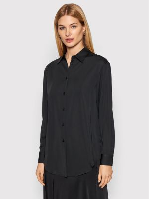 Relaxed fit marškiniai Calvin Klein juoda