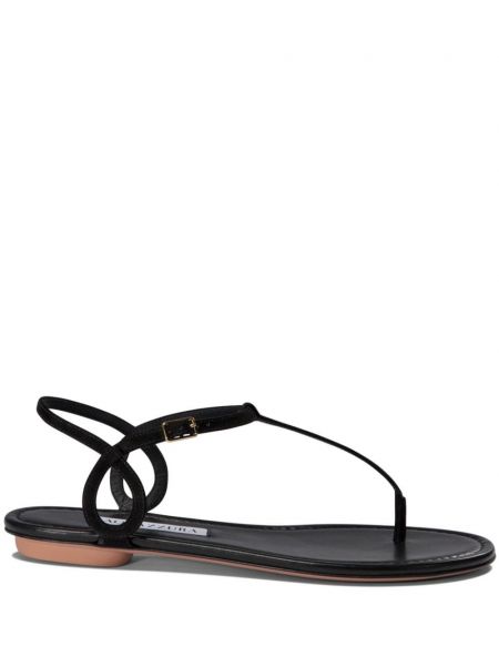 Slingback sandaler med stropper Aquazzura sort