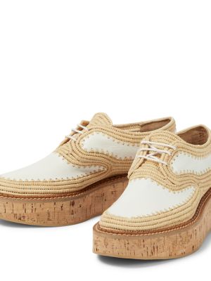 Pantofi brogue cu platformă Gabriela Hearst bej