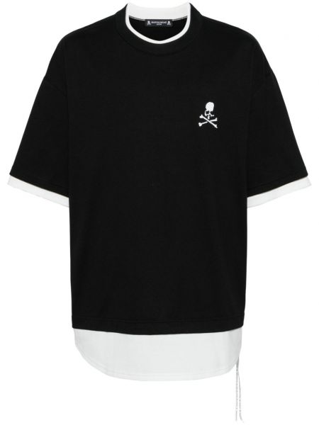 Памучна тениска Mastermind Japan черно