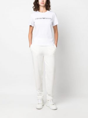 Tričko s potiskem Emporio Armani bílé