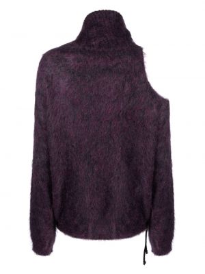 Asymetrický svetr Semicouture fialový