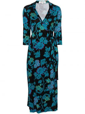 Μίντι φόρεμα Dvf Diane Von Furstenberg μπλε