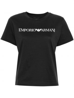 T-shirt à imprimé Emporio Armani bleu