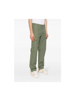 Pantalones rectos Carhartt Wip verde