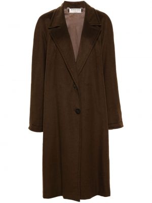 Manteau à boutons en cachemire A.n.g.e.l.o. Vintage Cult marron