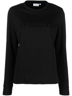 Mikina s výšivkou Calvin Klein čierna
