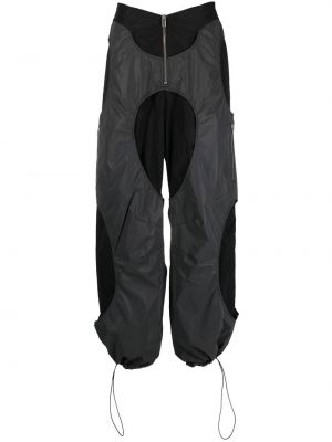 Sportovní kalhoty na zip Dion Lee černé