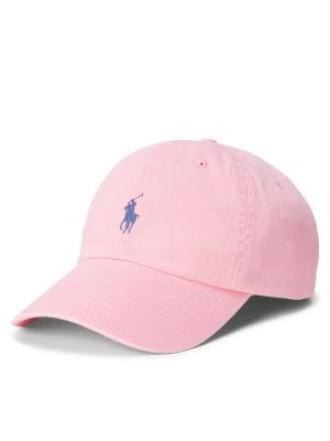 Cappello con visiera di cotone Polo Ralph Lauren rosa