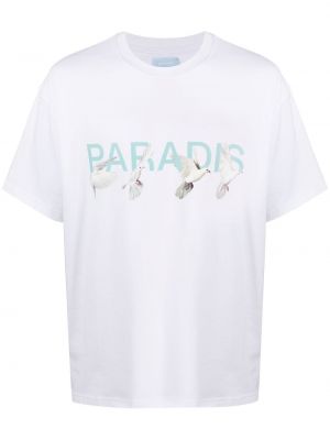 Koszulka z nadrukiem 3.paradis biała