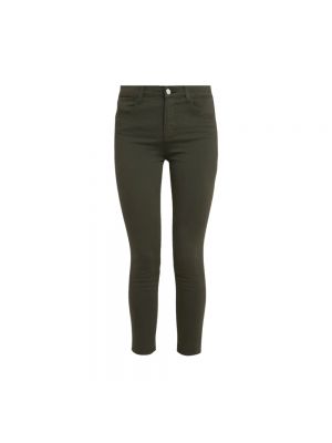 Obcisłe spodnie skinny fit J-brand zielone