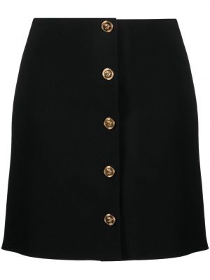 Minigonna con bottoni Versace nero
