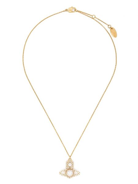 Naszyjnik z kryształkami Vivienne Westwood złoty