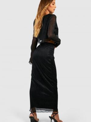 Длинная юбка Boohoo черная